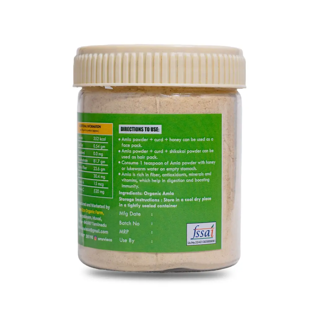 Amla Powder 125g Back.webp