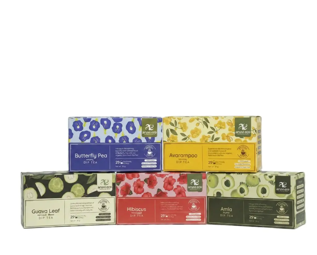 [HDT-001] Herbal Dip Tea - Set of 25 Assorted Cotton Tea Bags