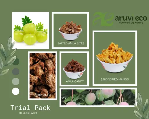 [TP-001] Trial Pack (Bites 30g + Spicy Mango 30g + Candy 30g + Spicy Amla 30g)