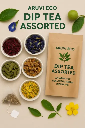 [HDT-001] Herbal Dip Tea - Set of 25 Assorted Cotton Tea Bags